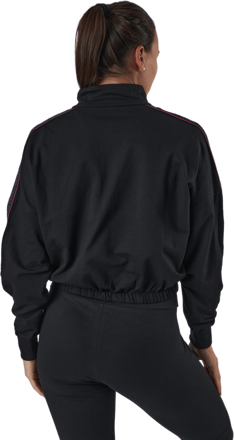 Maribel Cropped Half Zip Shirt Black - Bild 3