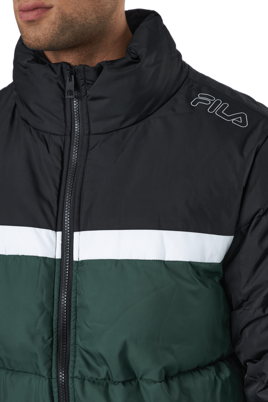 Men Oliver Puff Jacket Sycamore-black-bright White - Bild 4