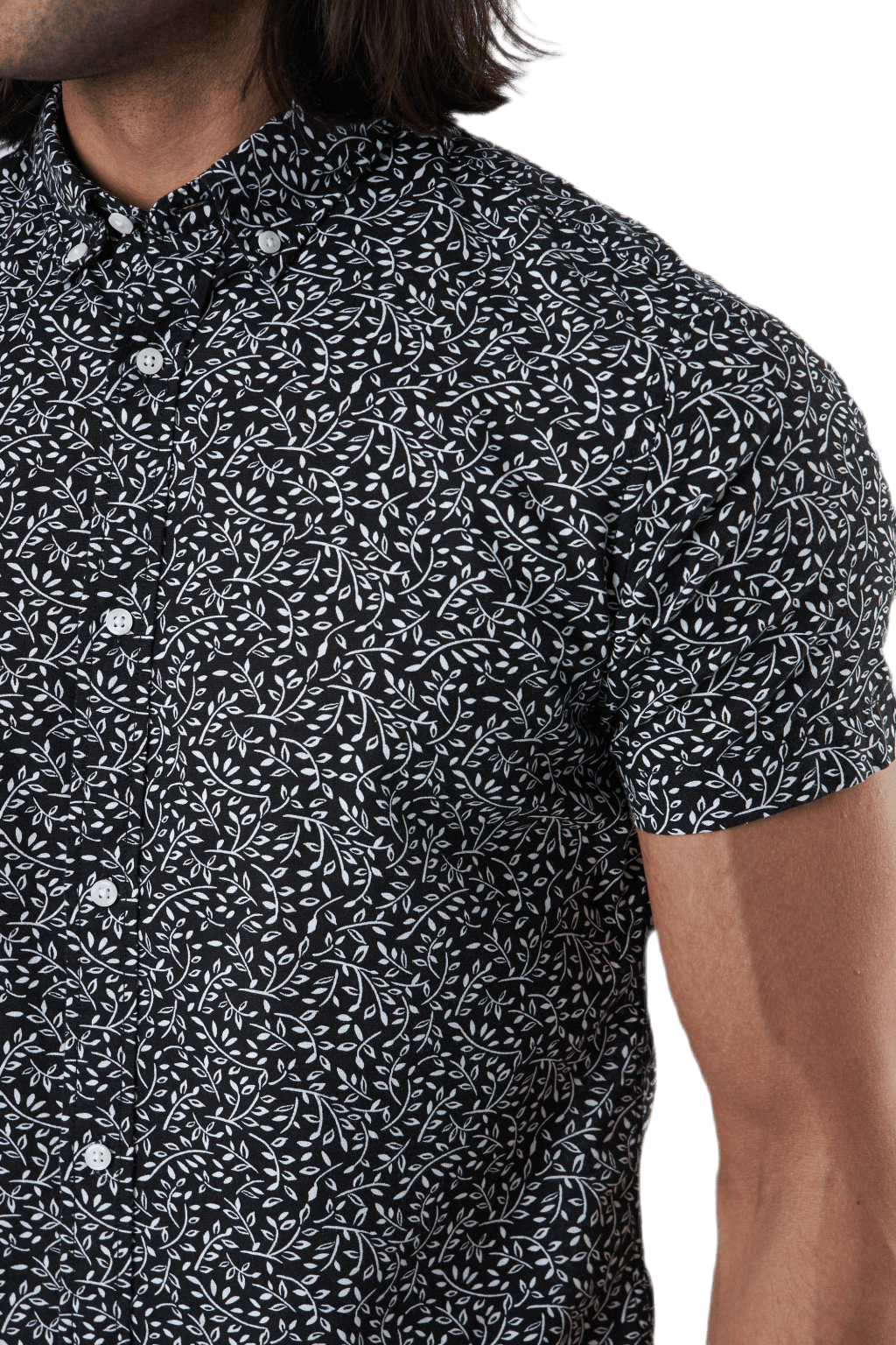 Summer Print Shirt S/s Svart - Bild 4