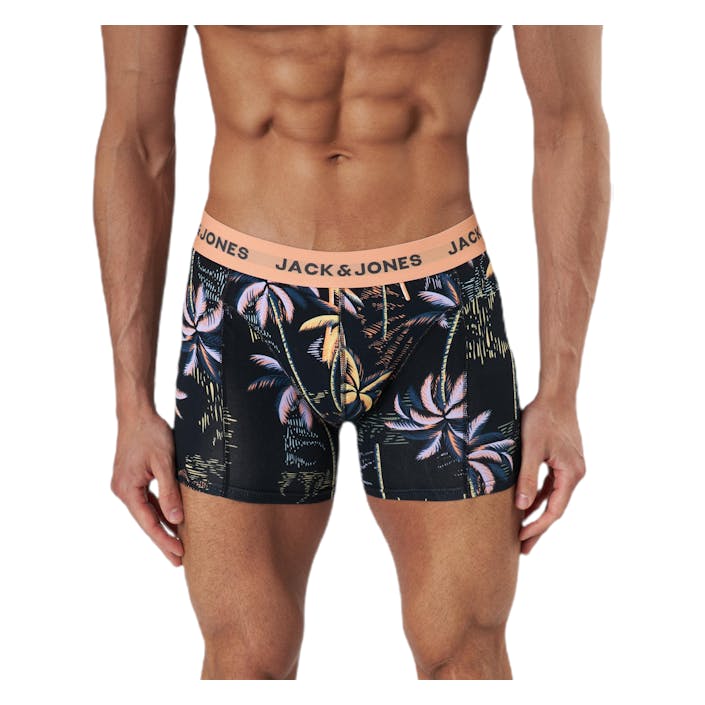Tropic Palm Trunks 3 Pack Röd, Male, Apparels, Underwear, Multi color, XL