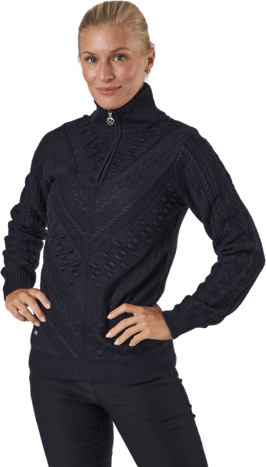 Amedine Ls Pullover Lined Blue