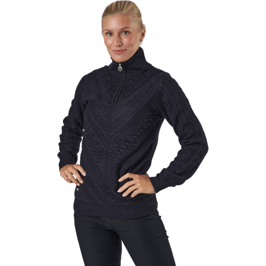 Amedine Ls Pullover Lined Blue