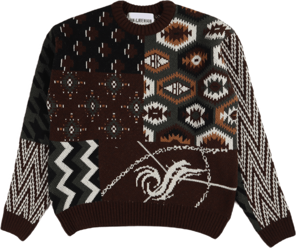 Bulky Vintage Knit Multi Colour, Male, Kläder, Tops, Flerfärgad, L