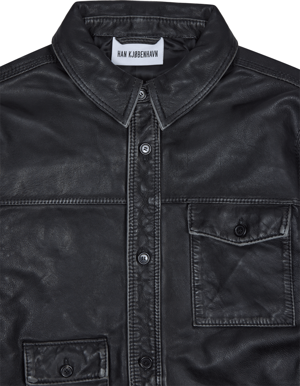 Army Shirt Black Leather - Bild 3