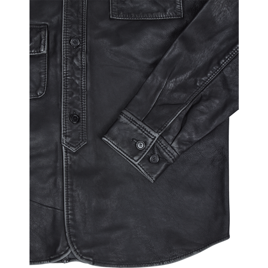 Army Shirt Black Leather - Bild 4
