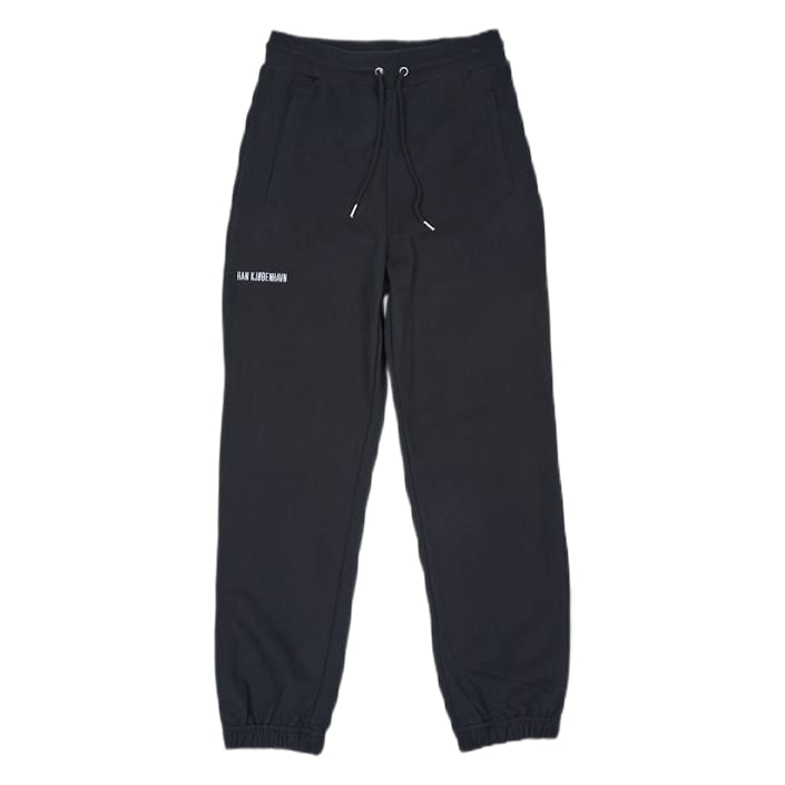 Sweatpants Black Logo, Male, Odevy, Nohavice, Čierna, S