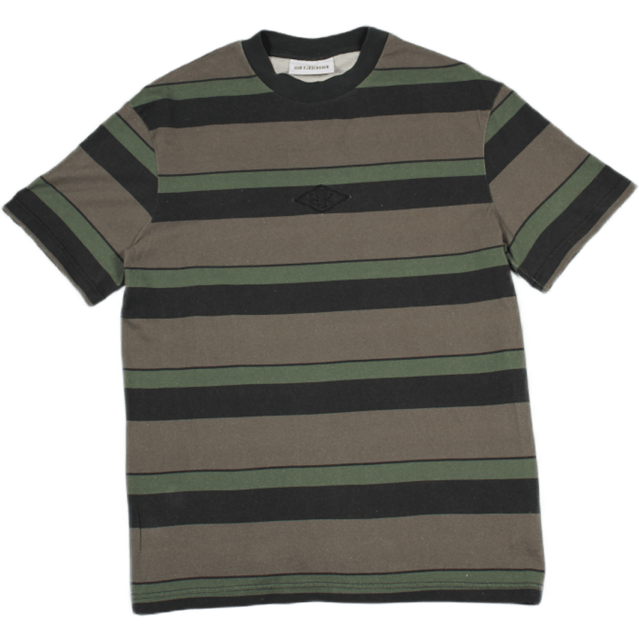 Boxy Tee Short Sleeve Dark Tonal Stripes