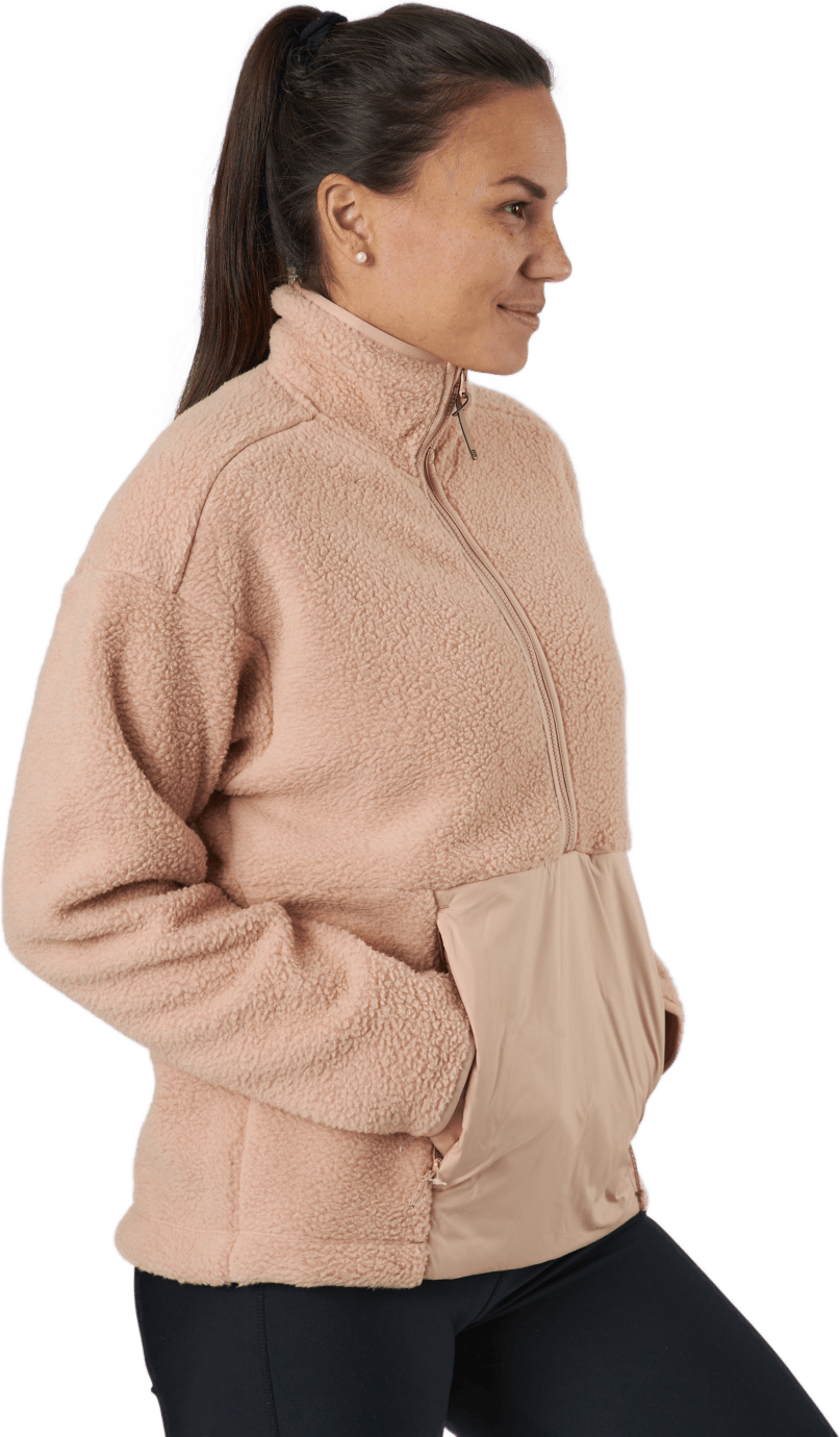 Snowshelter Teddy Hz W Sirocco/heather, Female, Apparels, Shirts, Running, Pink, M