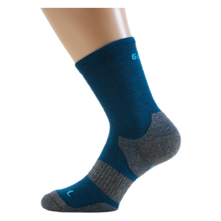 Technical Cushion High Wool Blue, Unisex, Apparels, Socks, Running, Blue, 45-47