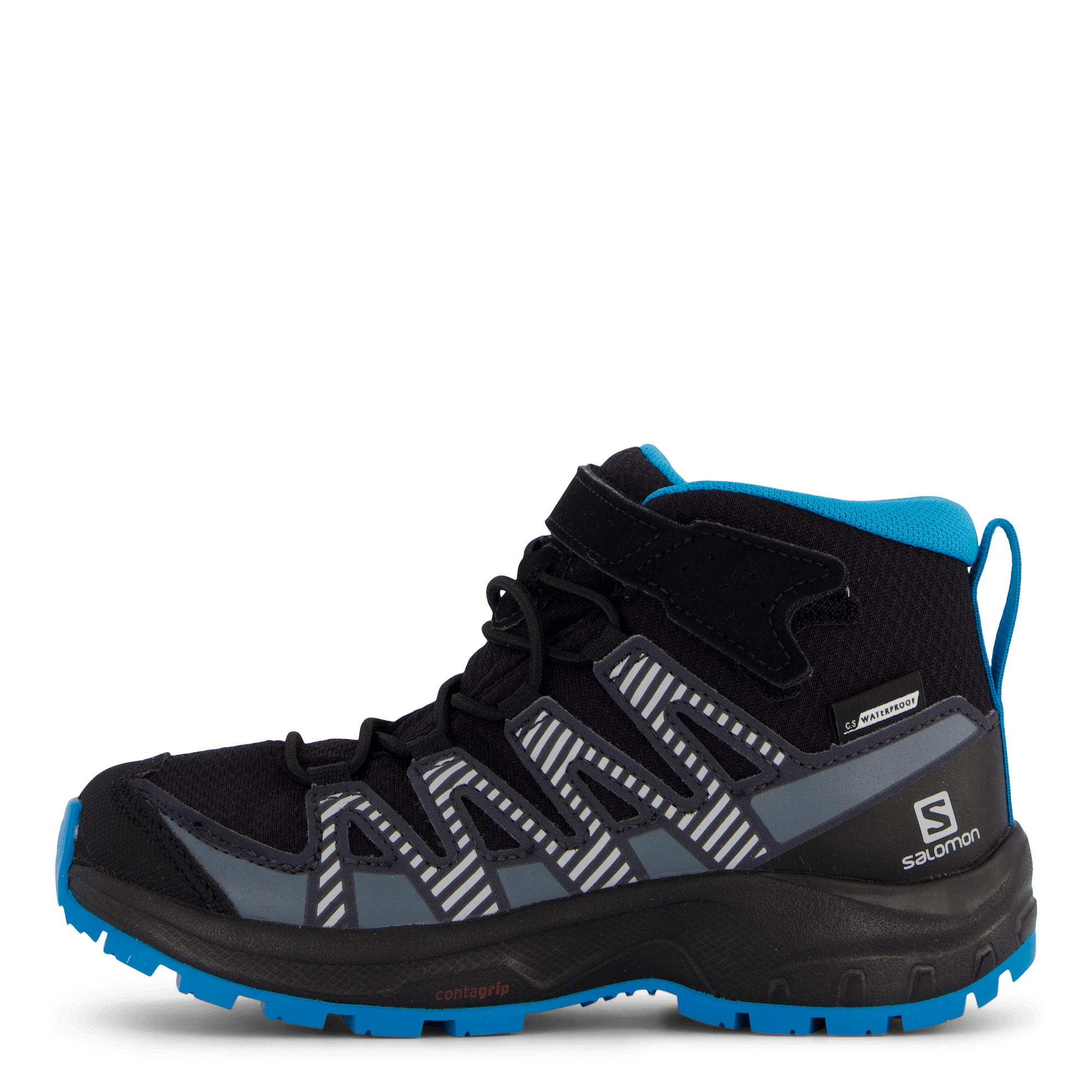 Xa Pro V8 Mid Cswp K Black/monument/hawaiian Ocean, Unisex, Chaussures, chaussures de randonnée, bottes de randonnée, Noir, EU 30