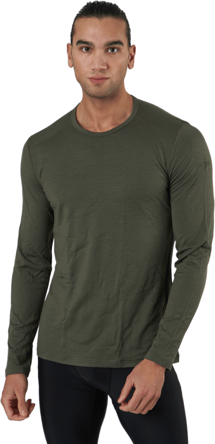 M 200 Oasis Ls Crewe Loden, Male, Odzież, podstawowe warstwy, Sporty alpejskie, Zielony, S
