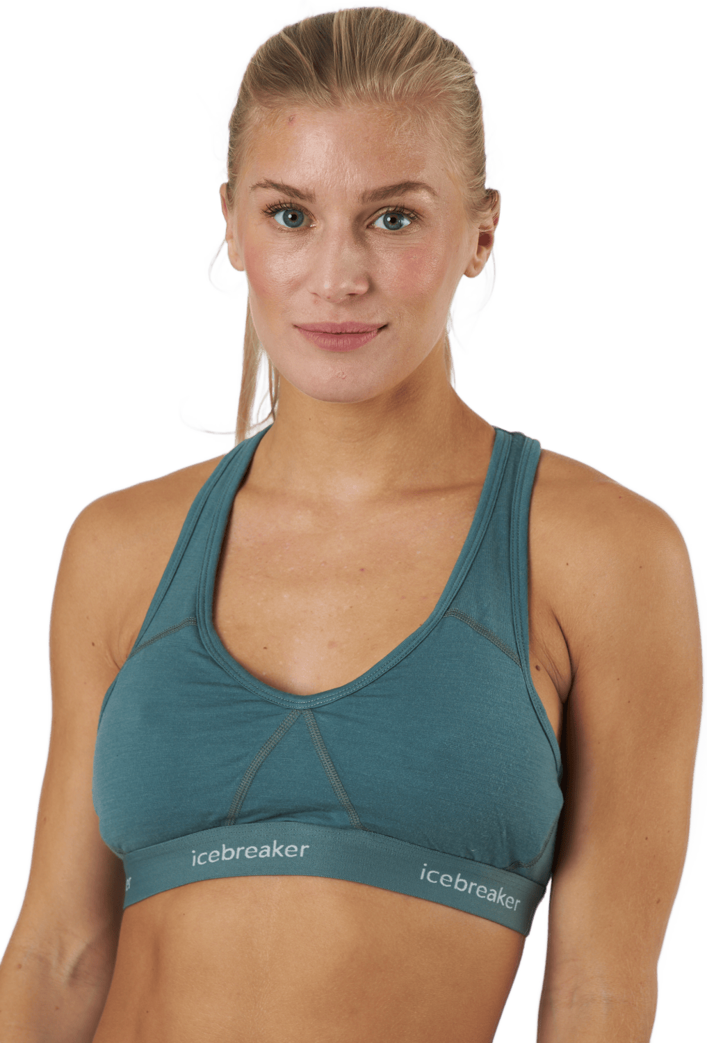 W Sprite Racerback Bra Sage, Female, Kläder, Sport-BH, Löpning, Blå, XL