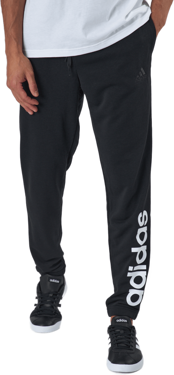Essentials Tapered Elastic Cuff Linear Pants Black, Male, Kläder, Byxor, Svart, XL