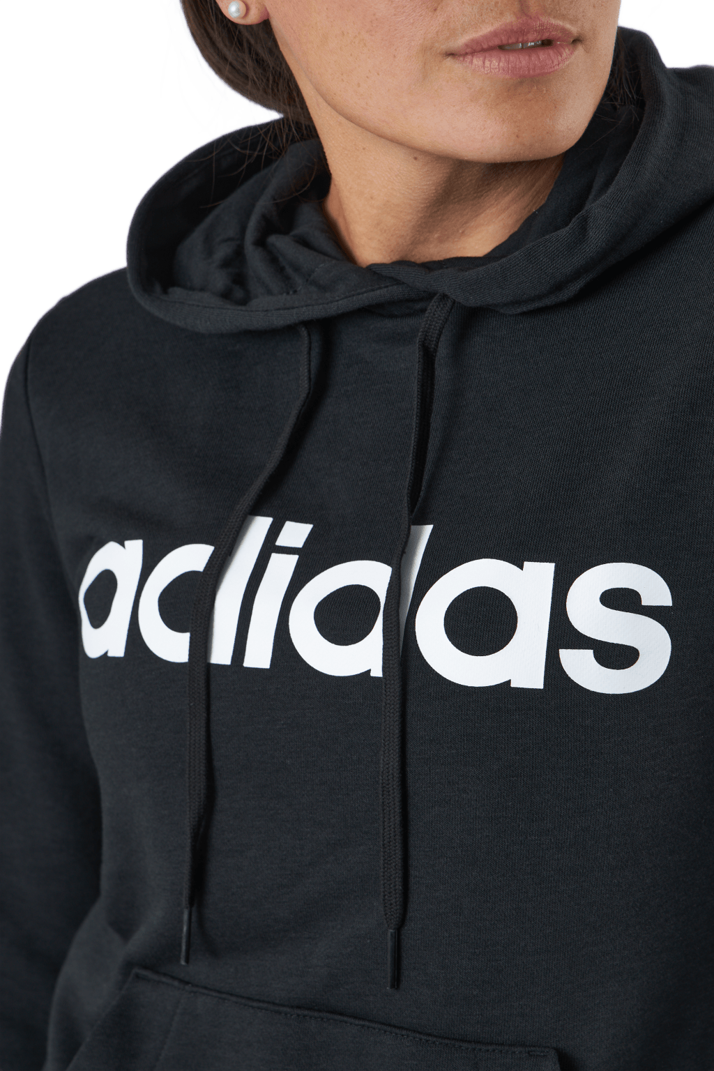 Essentials Hoodie Black / White - Bild 4