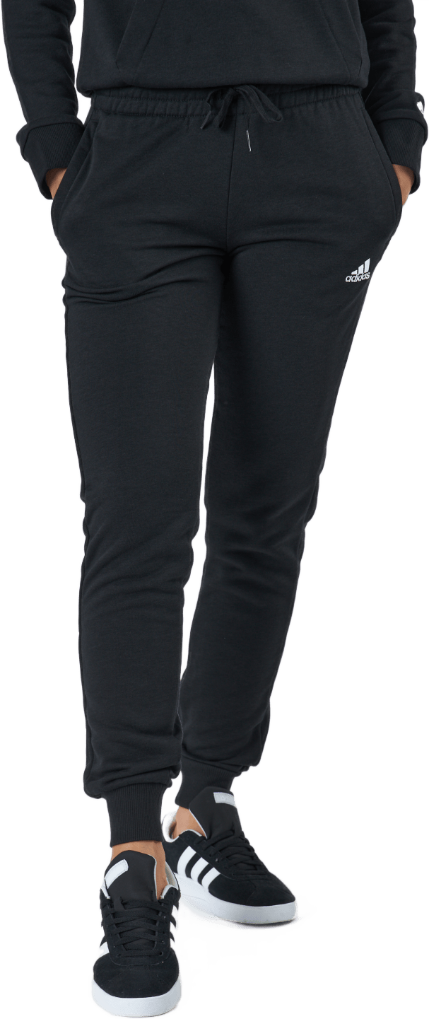 Essentials Slim Tapered Cuffed Pant Black / White, Female, Apparels, Pants, Black, S