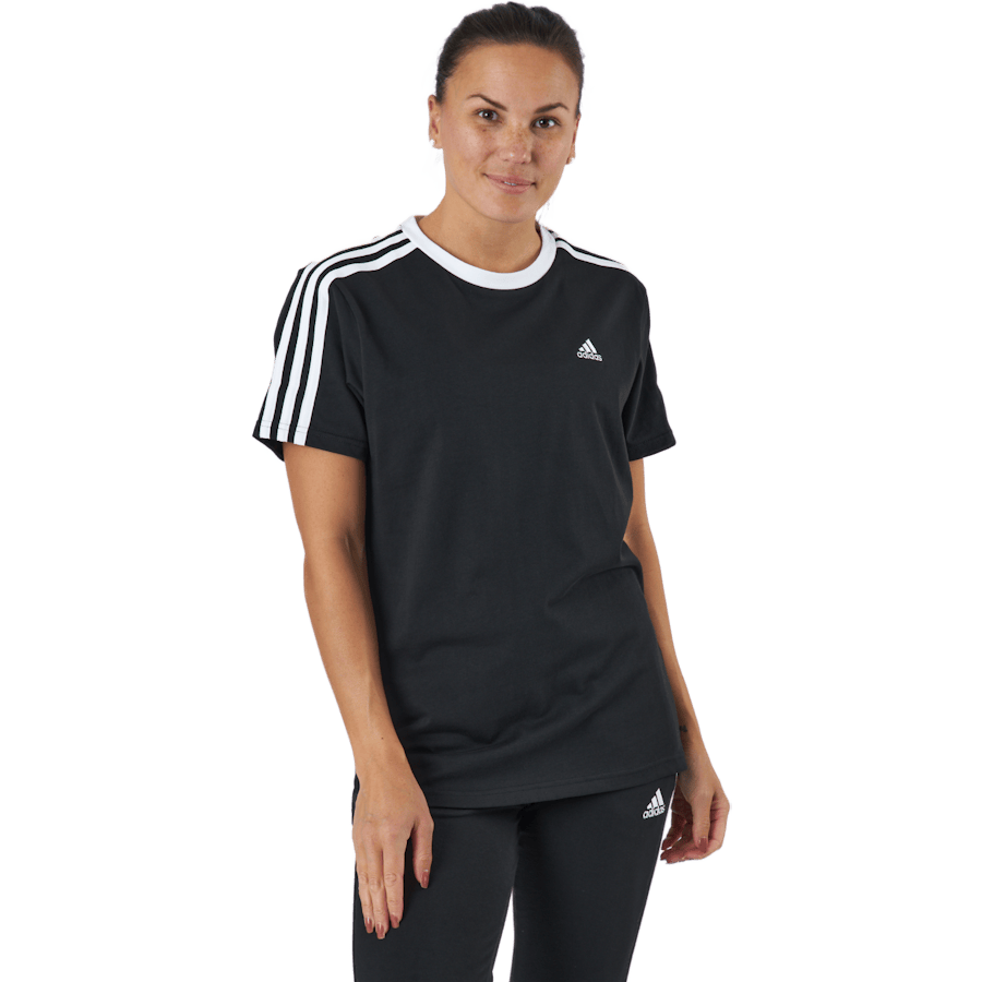 Essentials 3-Stripes T-Shirt Black / White