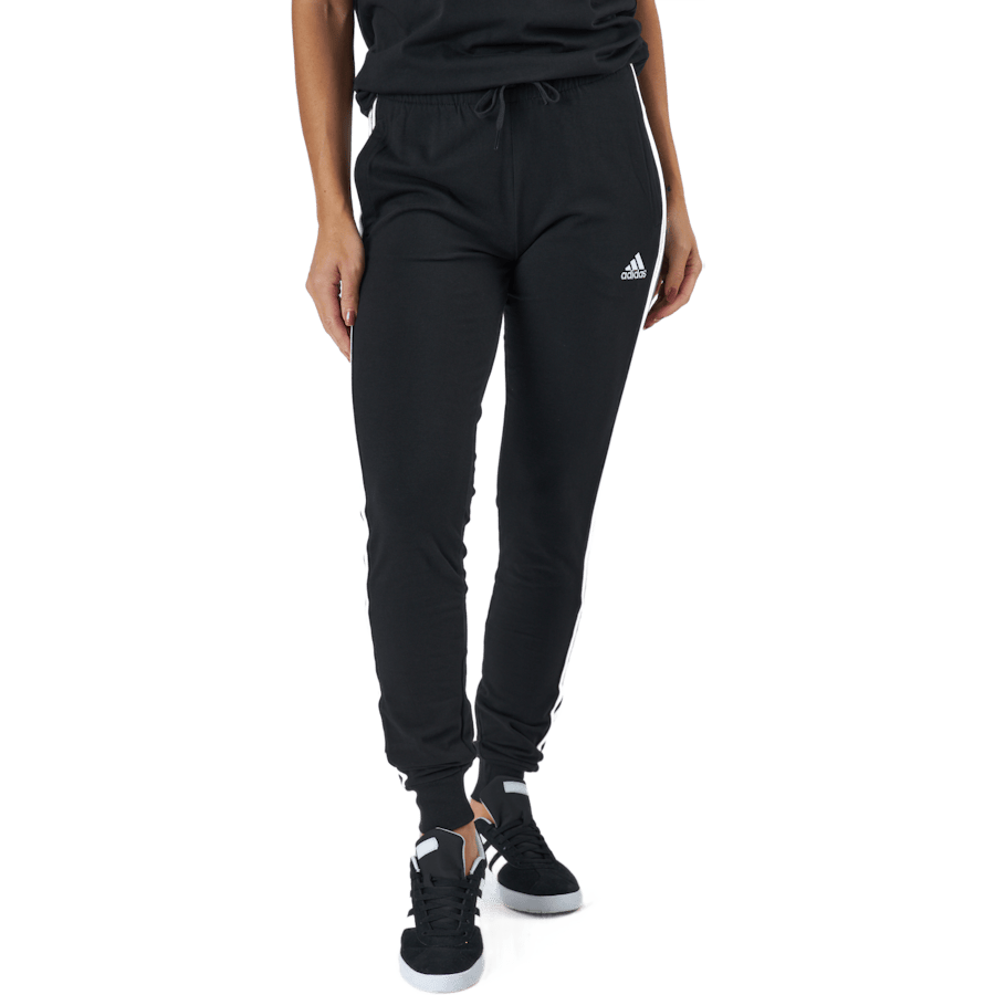 Essentials Single Jersey 3-Stripes Joggers Black