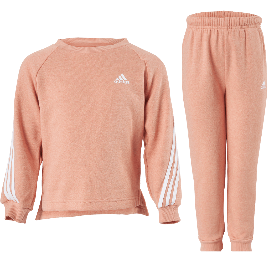 Infants Future Icons 3 Stripes Logo Jogger Ambient Blush Mel. / White, Unisex, Kleding, trainingspakken en sets, Roze, 68