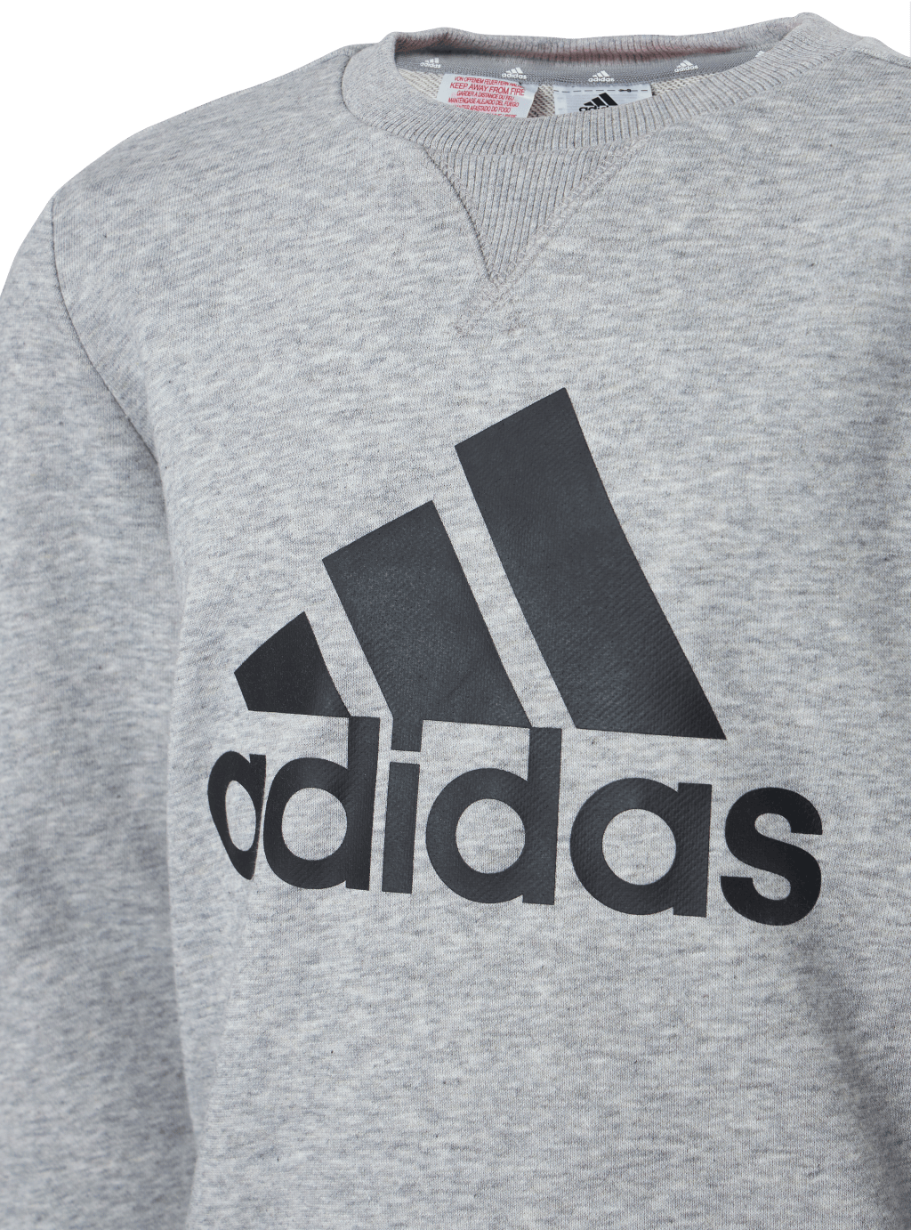 Adidas Boys Essentials Big Logo Sweatshirt Medium Grey Heather / Black - Bild 4