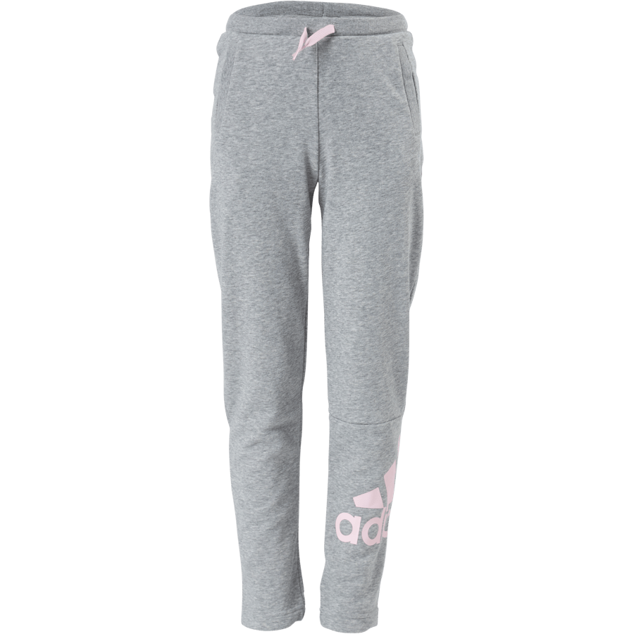 Adidas Girls Essentials Big Logo Pant Medium Grey Heather / Clear Pink