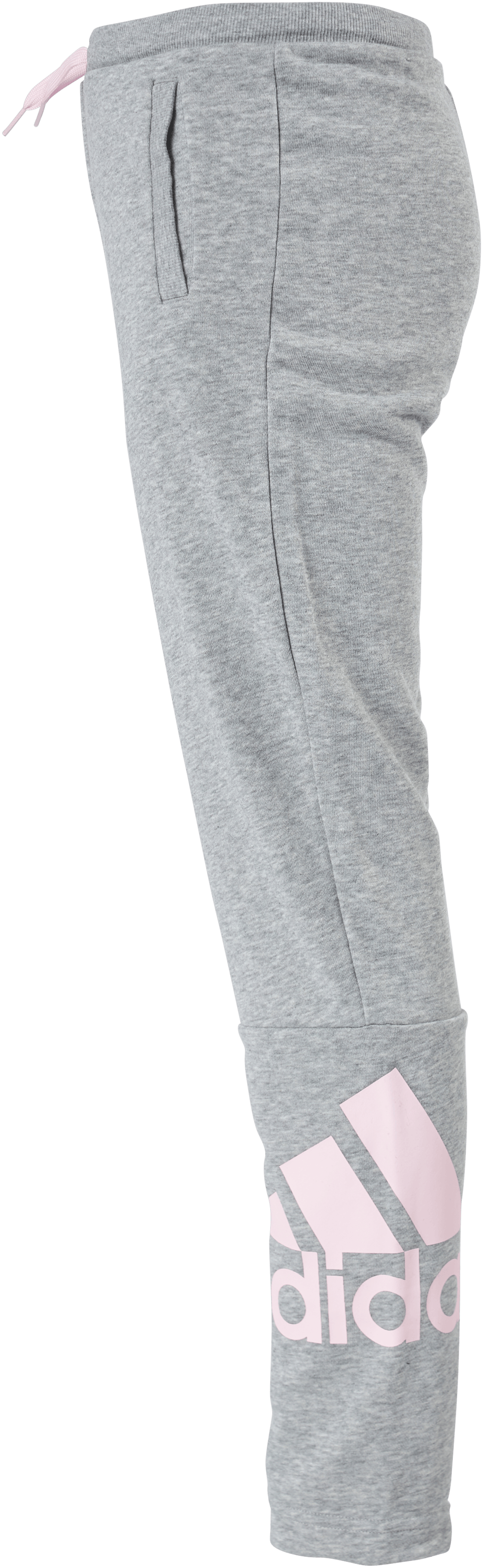 Adidas Girls Essentials Big Logo Pant Medium Grey Heather / Clear Pink - Bild 2