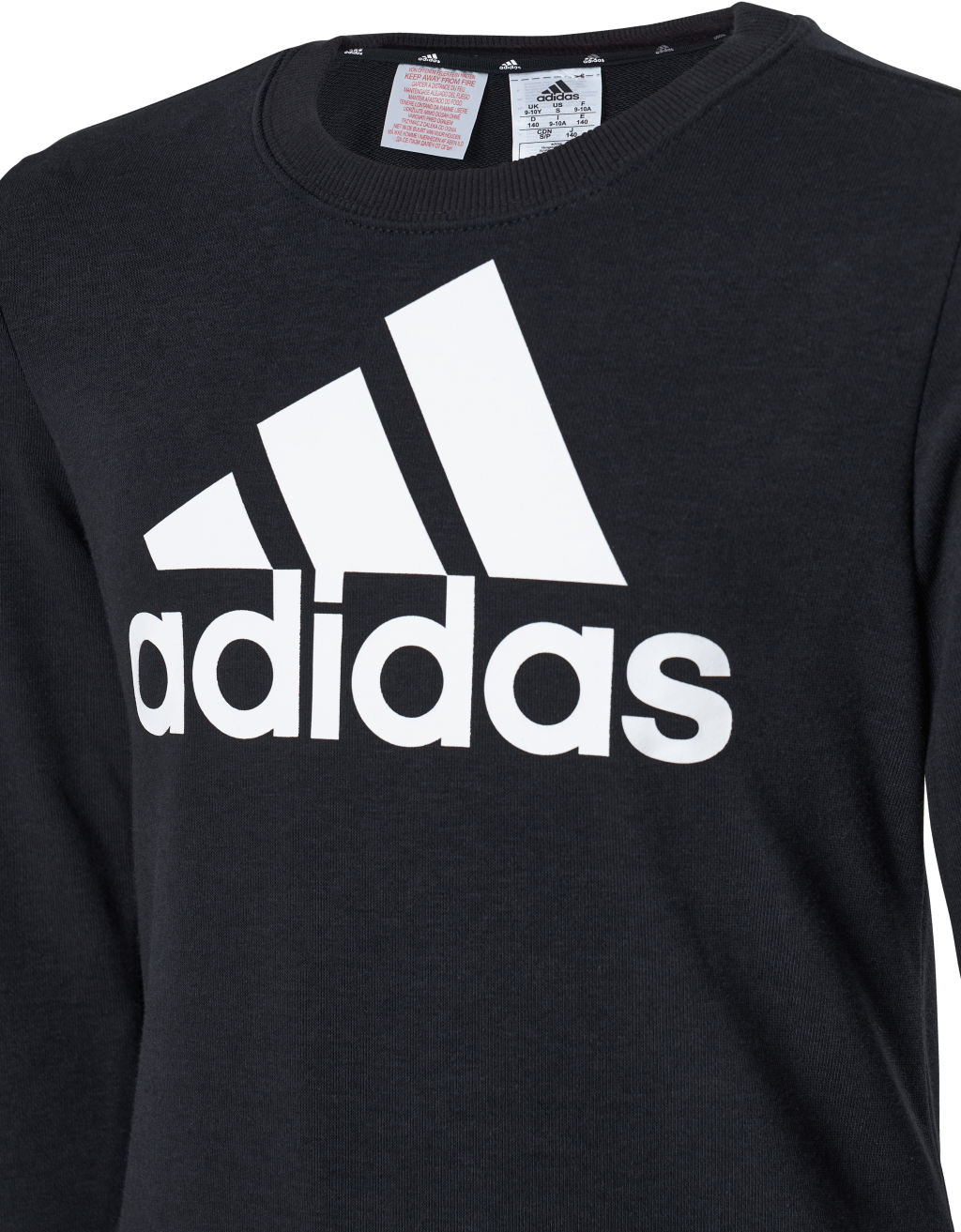 Adidas Girls Essentials Big Logo Sweatshirt Black / White - Bild 4