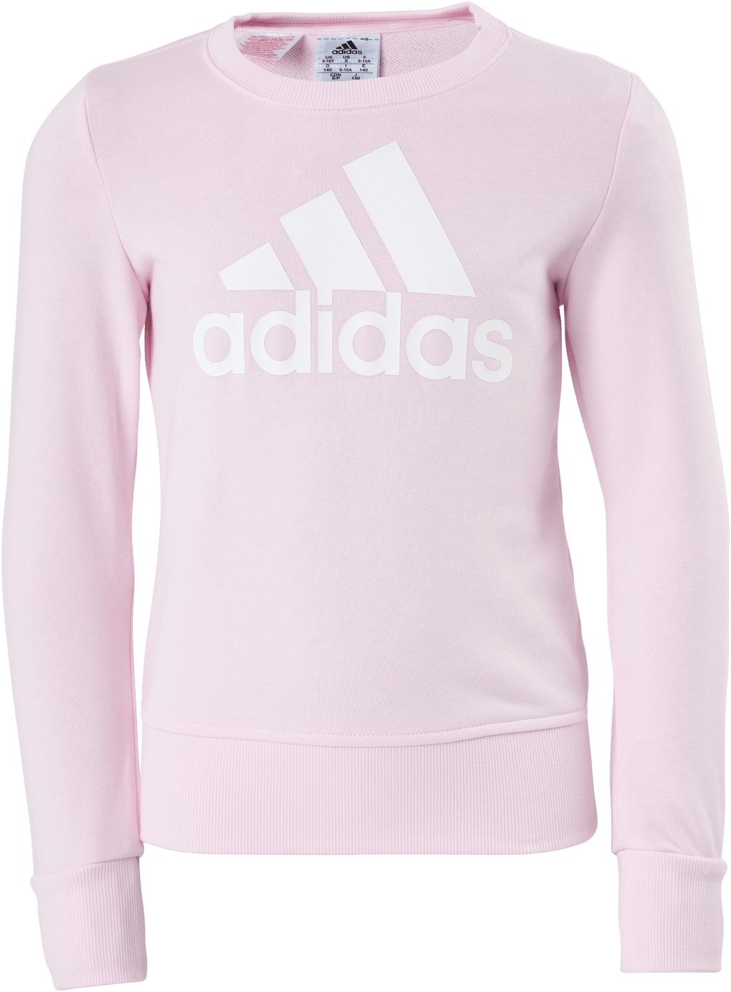Adidas Girls Essentials Big Logo Sweatshirt Clear Pink / White, Unisex, Kleding, Overhemden, Roze, 164