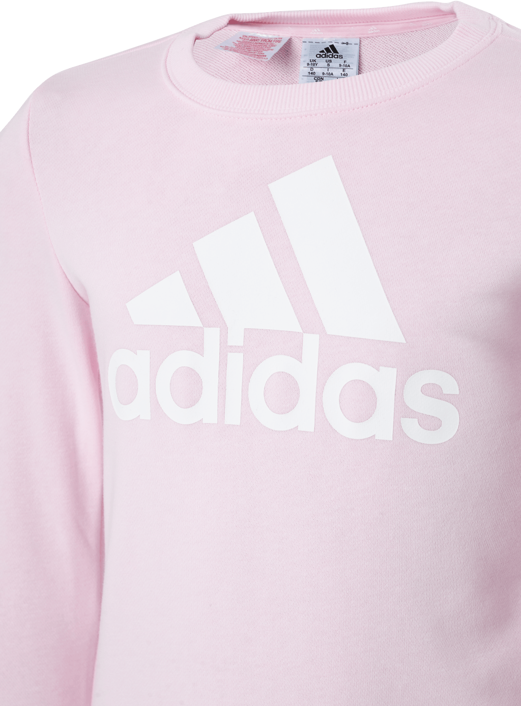 Adidas Girls Essentials Big Logo Sweatshirt Clear Pink / White - Bild 4