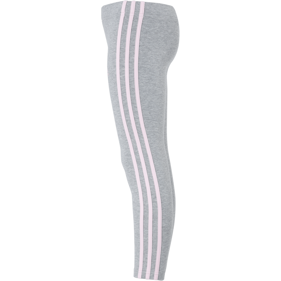 Adidas Girls Essentials 3 Stripes Leggings Medium Grey Heather / Clear Pink - Bild 2