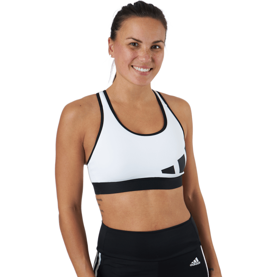 Believe This 3Bar Logo Bra White / Black