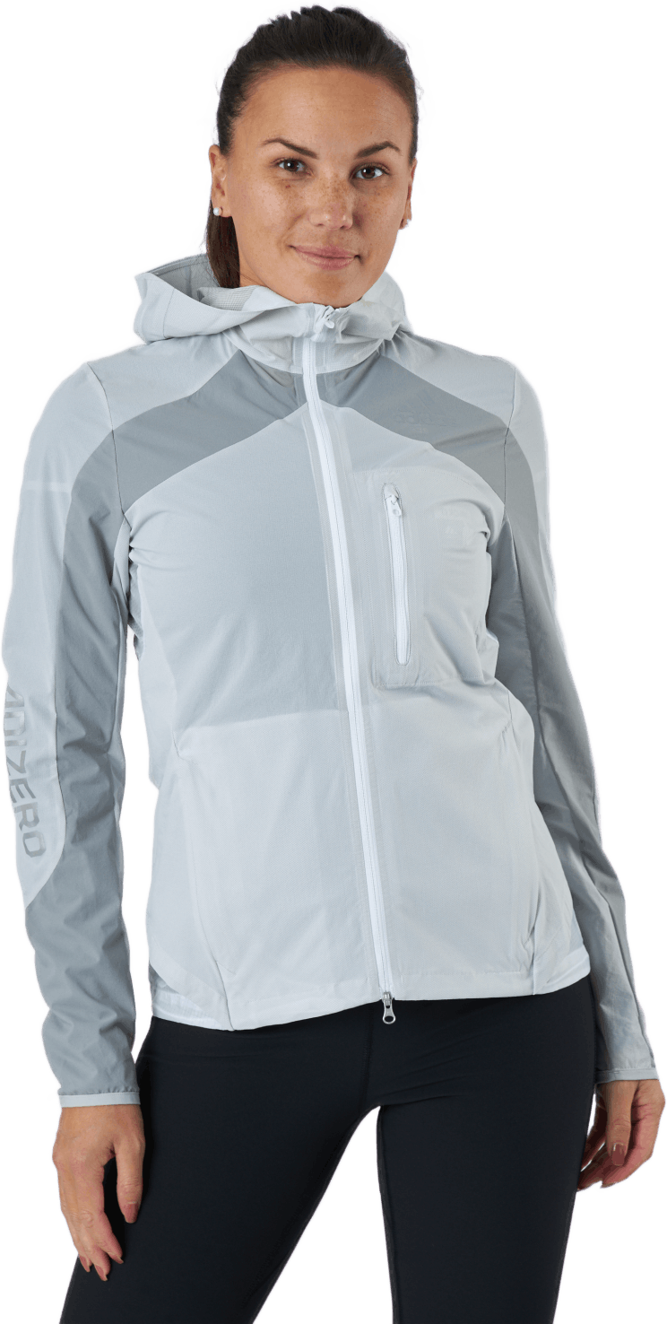 Adizero Marathon Jacket Women White / Grey, Female, Apparels, jackets, Running, White, M