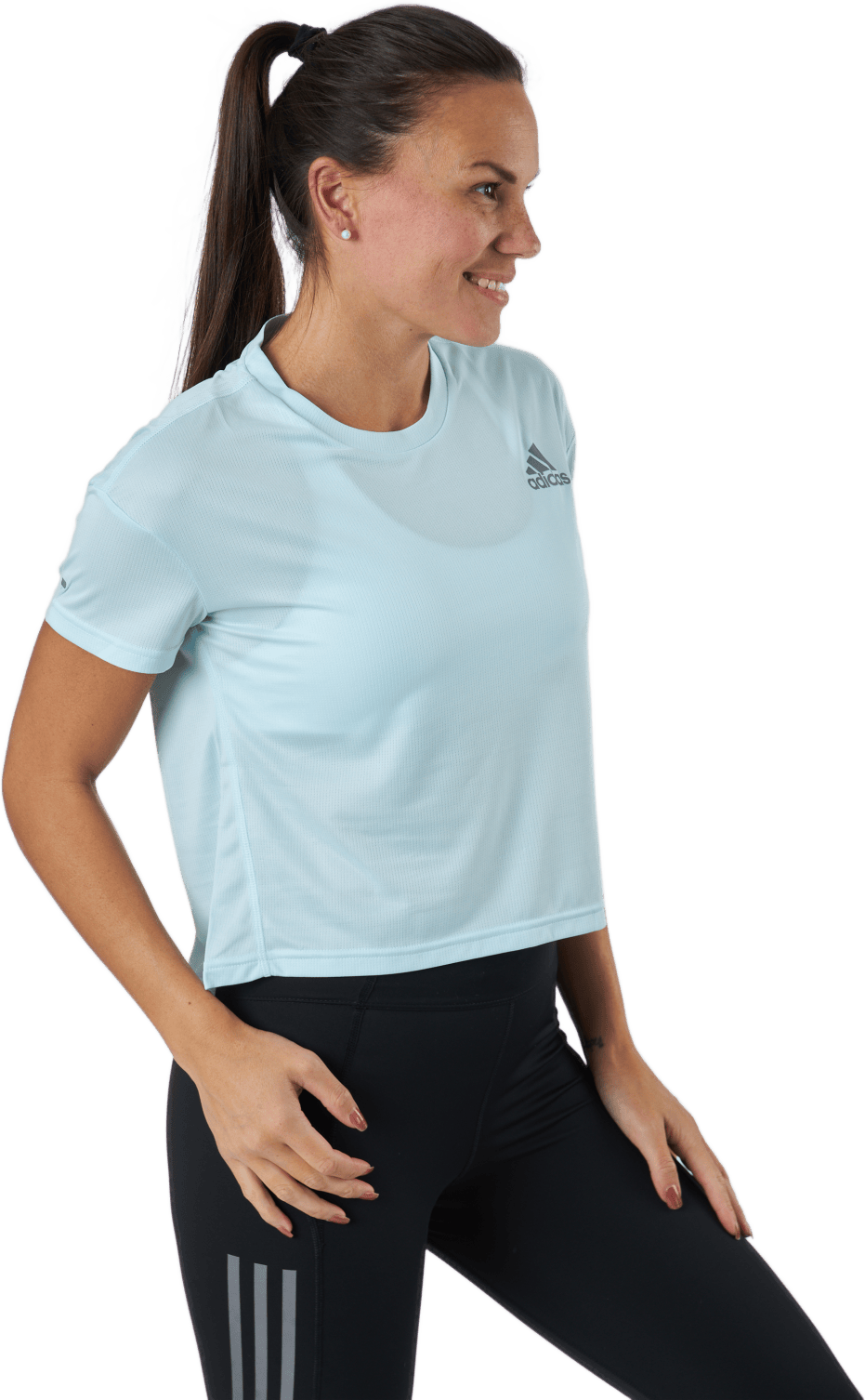 Adidas Fast Primeblue Tee Women Halo Mint / Reflective Silver - Bild 2