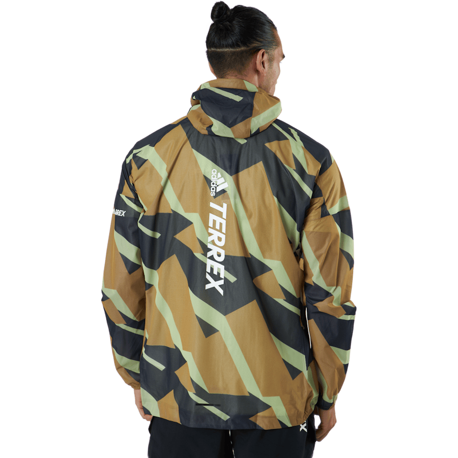 Terrex Agravic Graphic 2.5L Rain Jacket Mesa - Bild 3