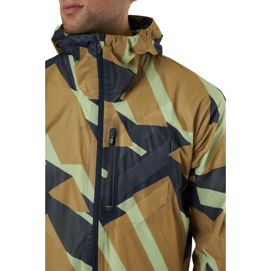 Terrex Agravic Graphic 2.5L Rain Jacket Mesa - Bild 4