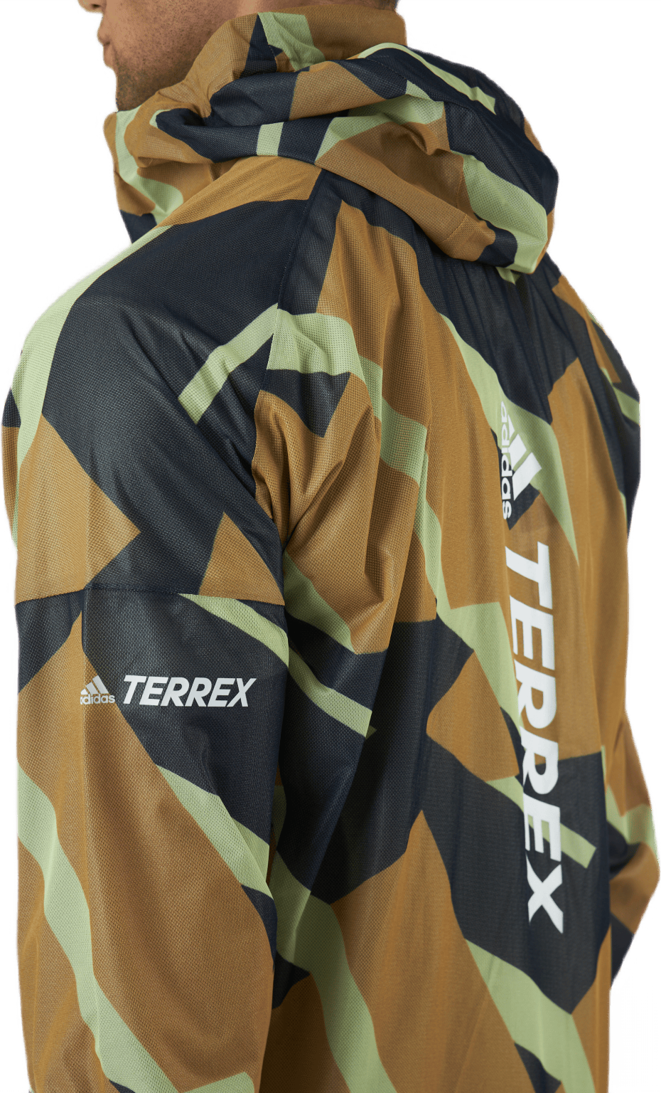 Terrex Agravic Graphic 2.5L Rain Jacket Mesa - Bild 5