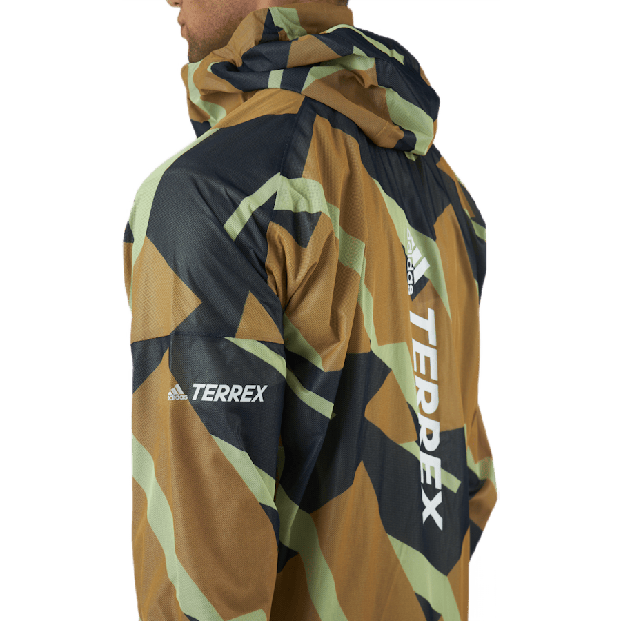 Terrex Agravic Graphic 2.5L Rain Jacket Mesa - Bild 5