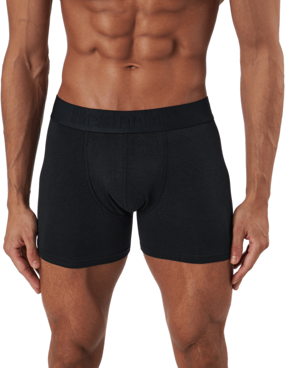 Boxer Bamboo 3-pack Regular Le Black, Male, Klær, Undertøy, Svart, L
