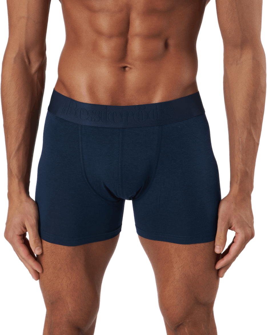 Boxer Bamboo 3-pack Regular Le Black/grey/navy, Male, Kläder, Underkläder, Svart, L