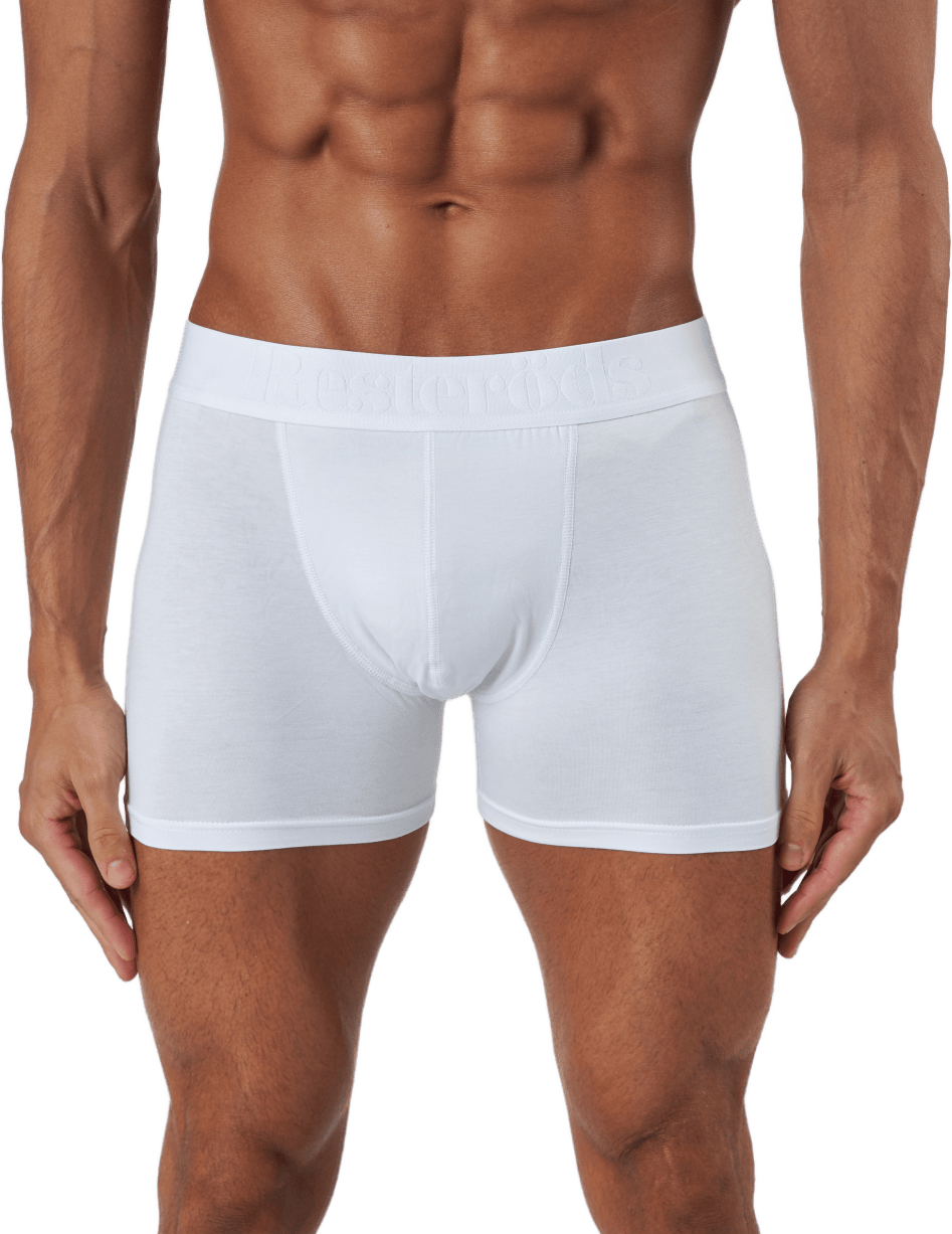 Boxer Bamboo 3-pack Regular Le White, Male, Klær, Undertøy, Hvit, L