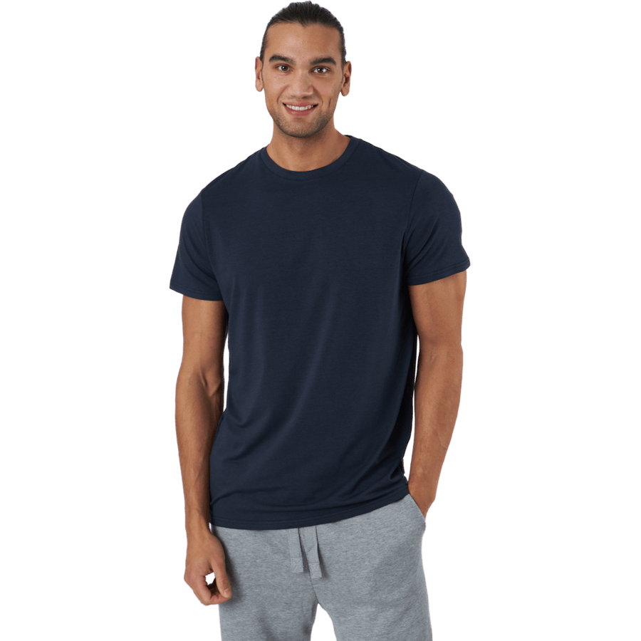 R-neck Tee Bamboo Navy