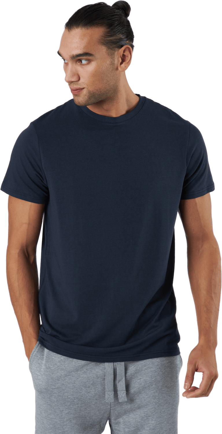 R-neck Tee Bamboo Navy - Bild 2