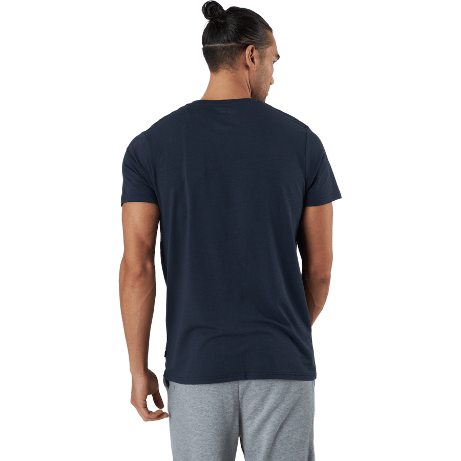 R-neck Tee Bamboo Navy - Bild 3