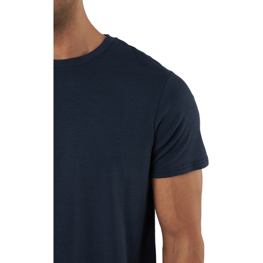 R-neck Tee Bamboo Navy - Bild 4