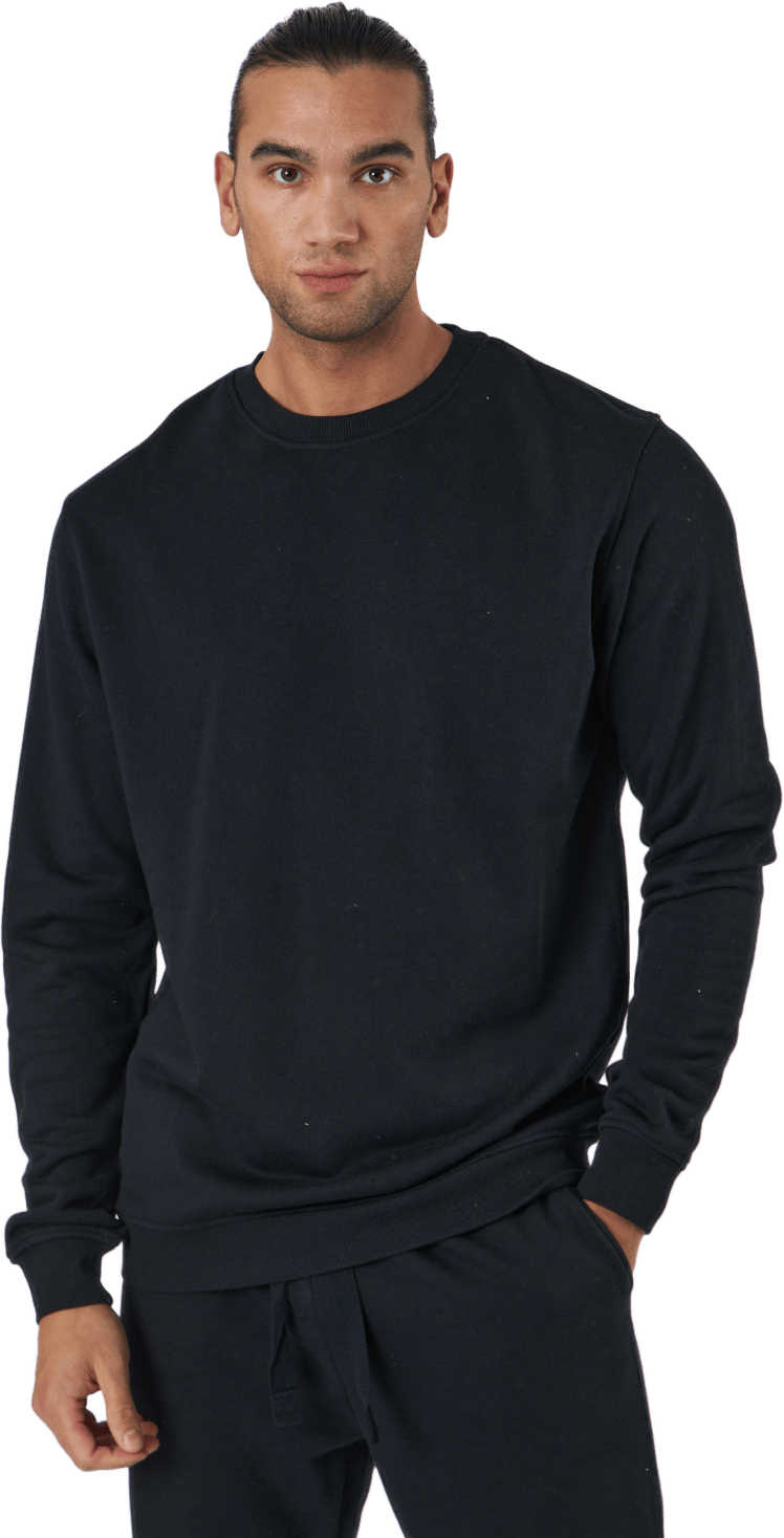 Sweatshirt Bamboo Black, Male, Klær, Skjorter, Svart, M