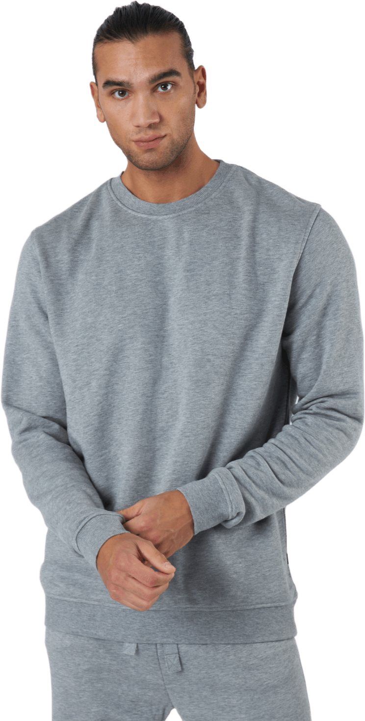 Sweatshirt Bamboo Grey Melange, Male, Kläder, Skjortor, Grå, M
