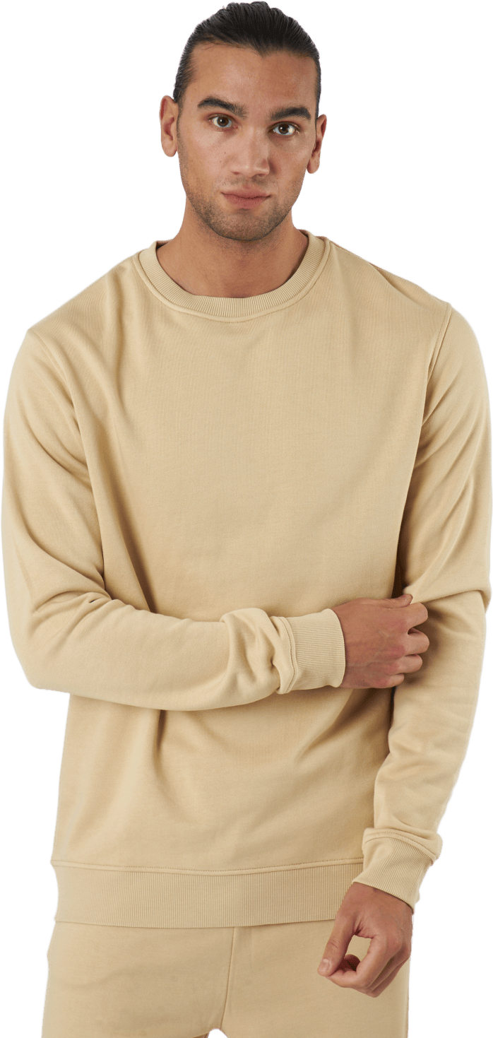 Sweatshirt Bamboo Beige, Male, Klær, Skjorter, Beige, M