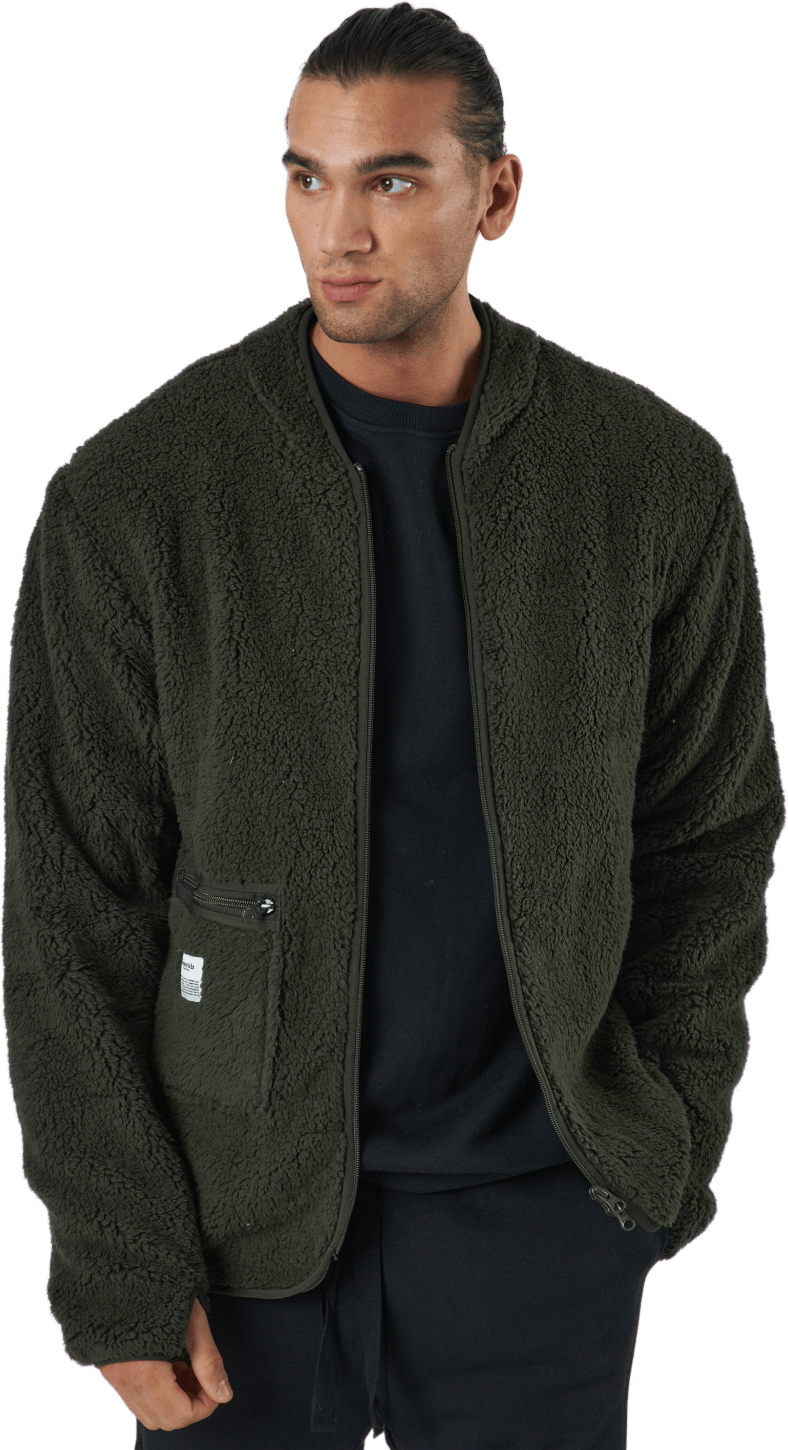 Fleece Jacket Army Green - Bild 2