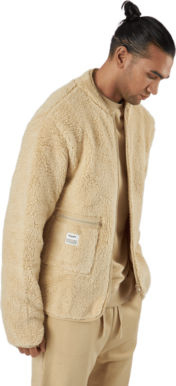 Fleece Jacket Beige, Male, Apparels, jackets, Beige, XL