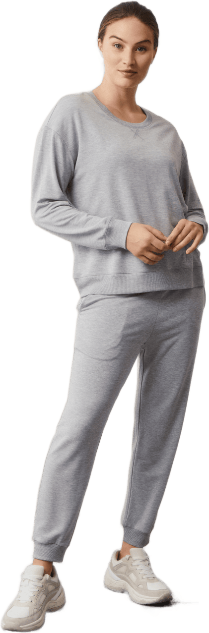 Bff Jogger Grey Melange, Female, Ropa, Pantalones, Gris, S