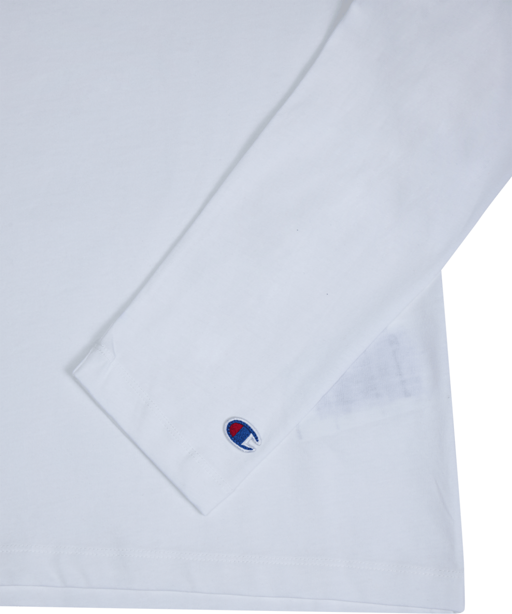 Long Sleeve Crewneck T-shirt Wht - Bild 4